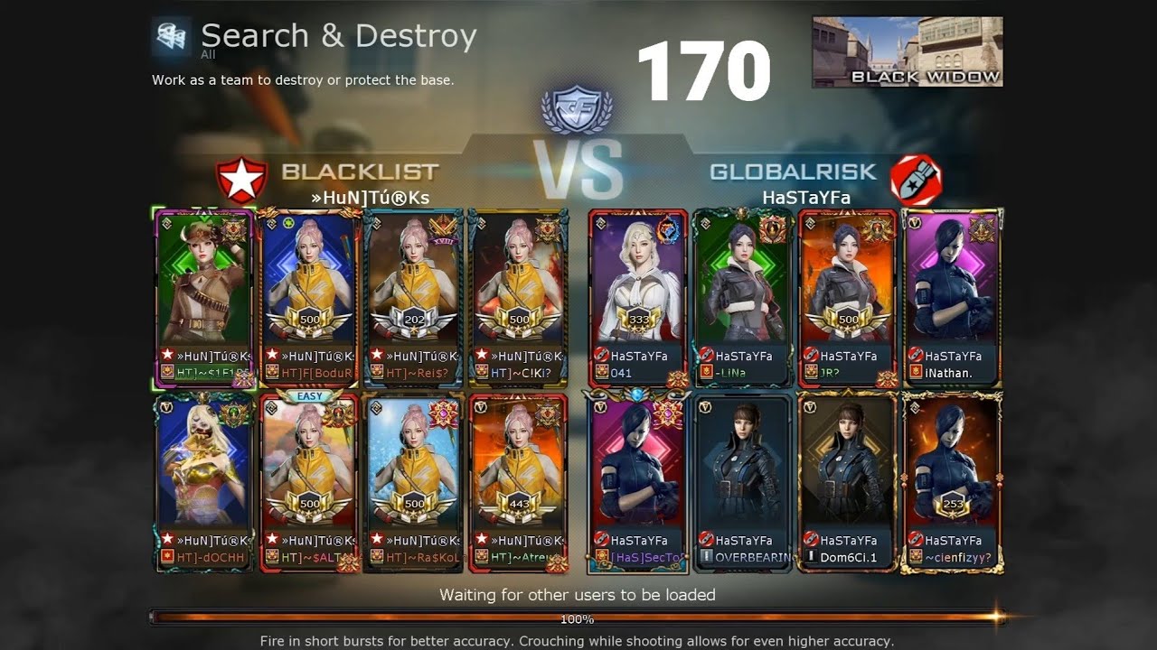 &raquo;HuN]T&uacute;&reg;Ks&trade; VS HaSTaYFa Black Widow [CrossFire Clan War] #170