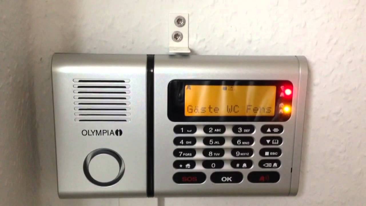 Olympia Protect 6061 Funk Alarmanlage in Aktion