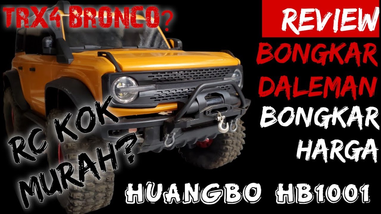 review traxxas trx4 bronco CLONE❗HB Toy HB R1001