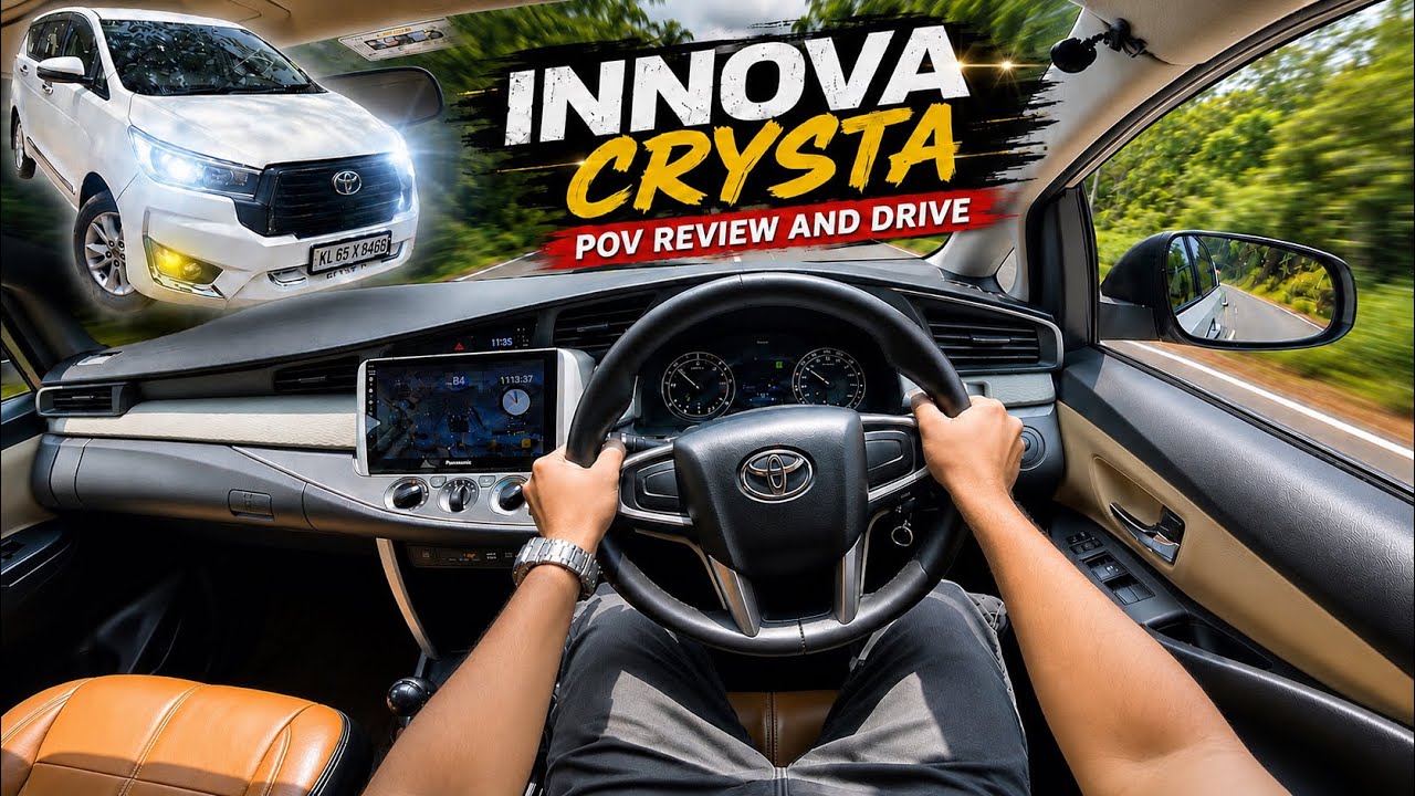 2017 Toyota Innova Crysta POV Drive & Review | 2.4L Diesel |  ASMR | Drivers POV