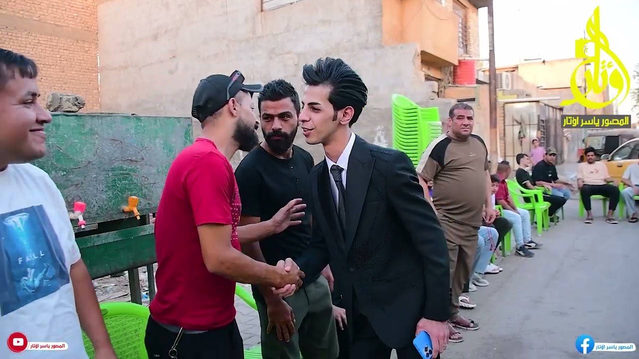 حفل زفاف موسى جواد بحضور المنشد لوي البغدادي