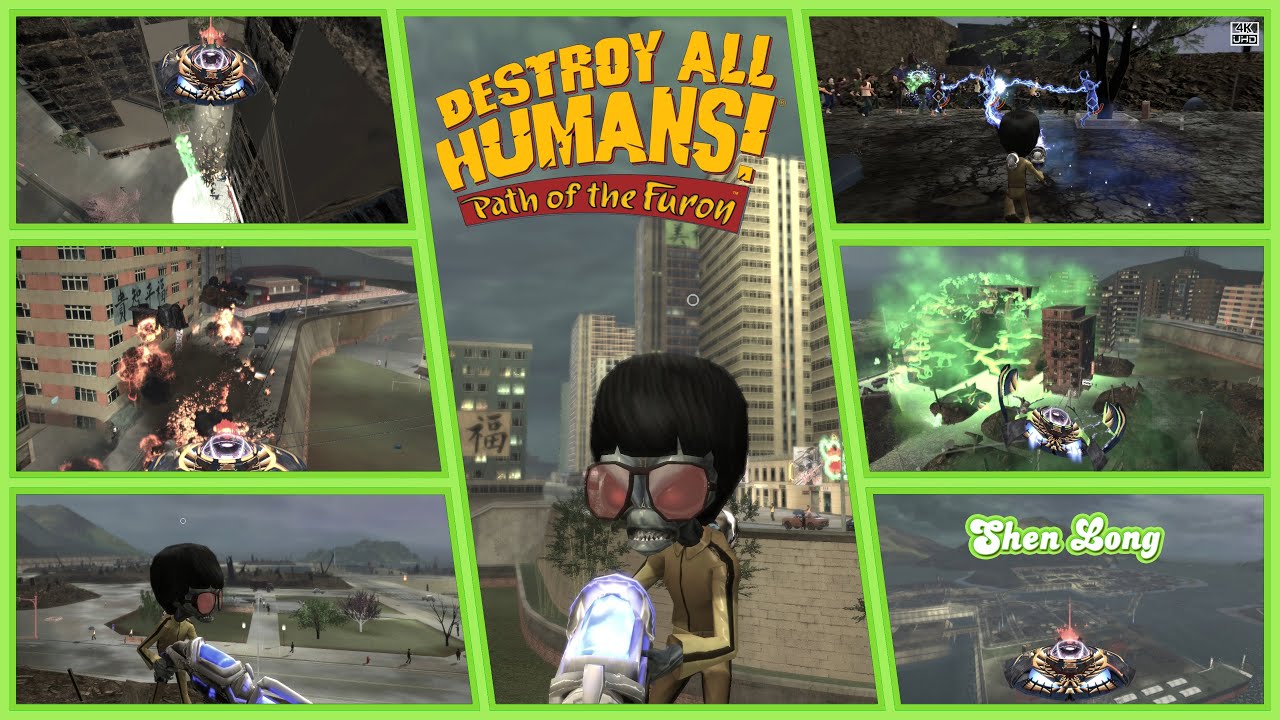 Destroy All Humans! Path of the Furon [PS3] UHD 4K60ᶠᵖˢ Chaos and Destruction in Shen Long