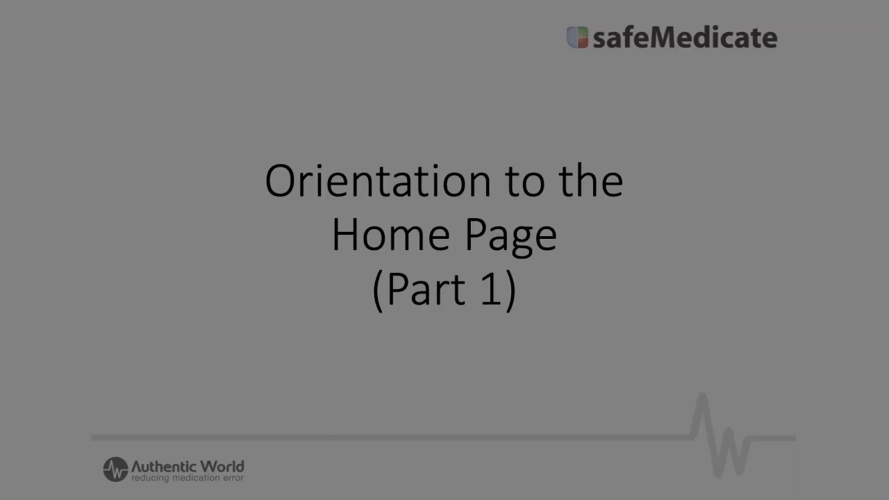 Orientation to the homepage (part 1)