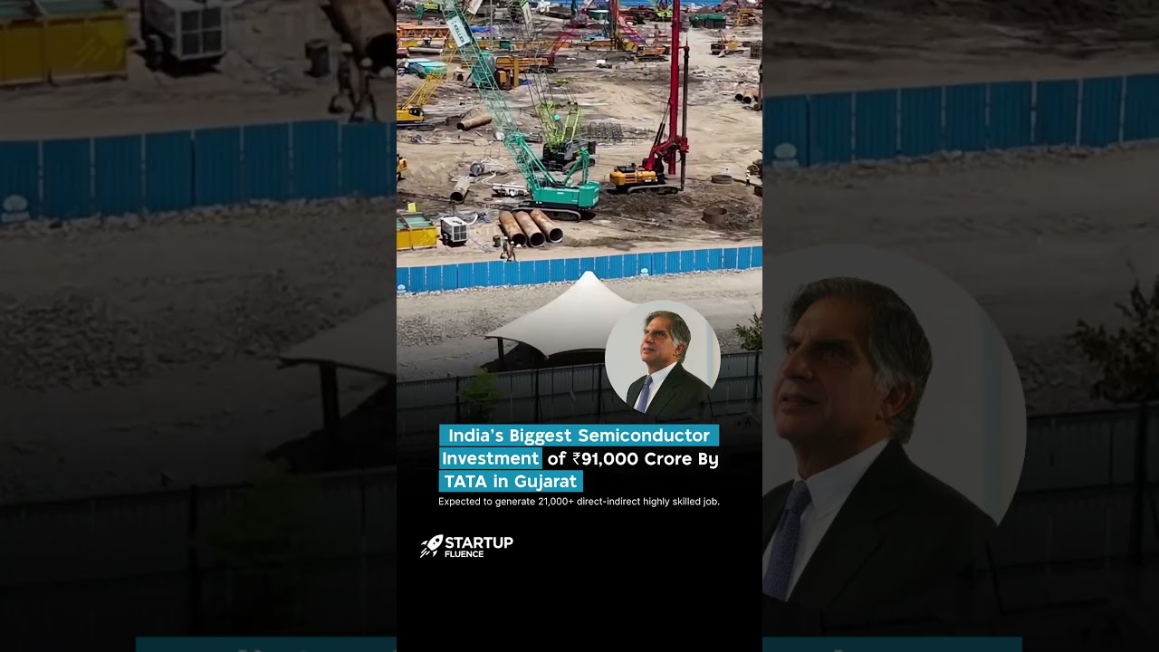 India's Biggest Semiconductor Investment of ₹91,000 Crore By TATA in Gujarat