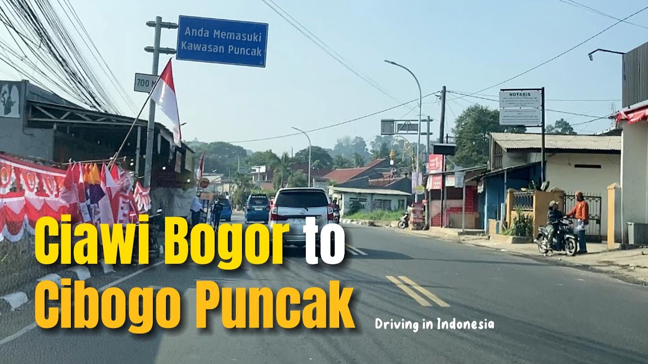 Ciawi Bogor to Cibogo Cipayung Puncak via Gadog❗️Nonstop Driving