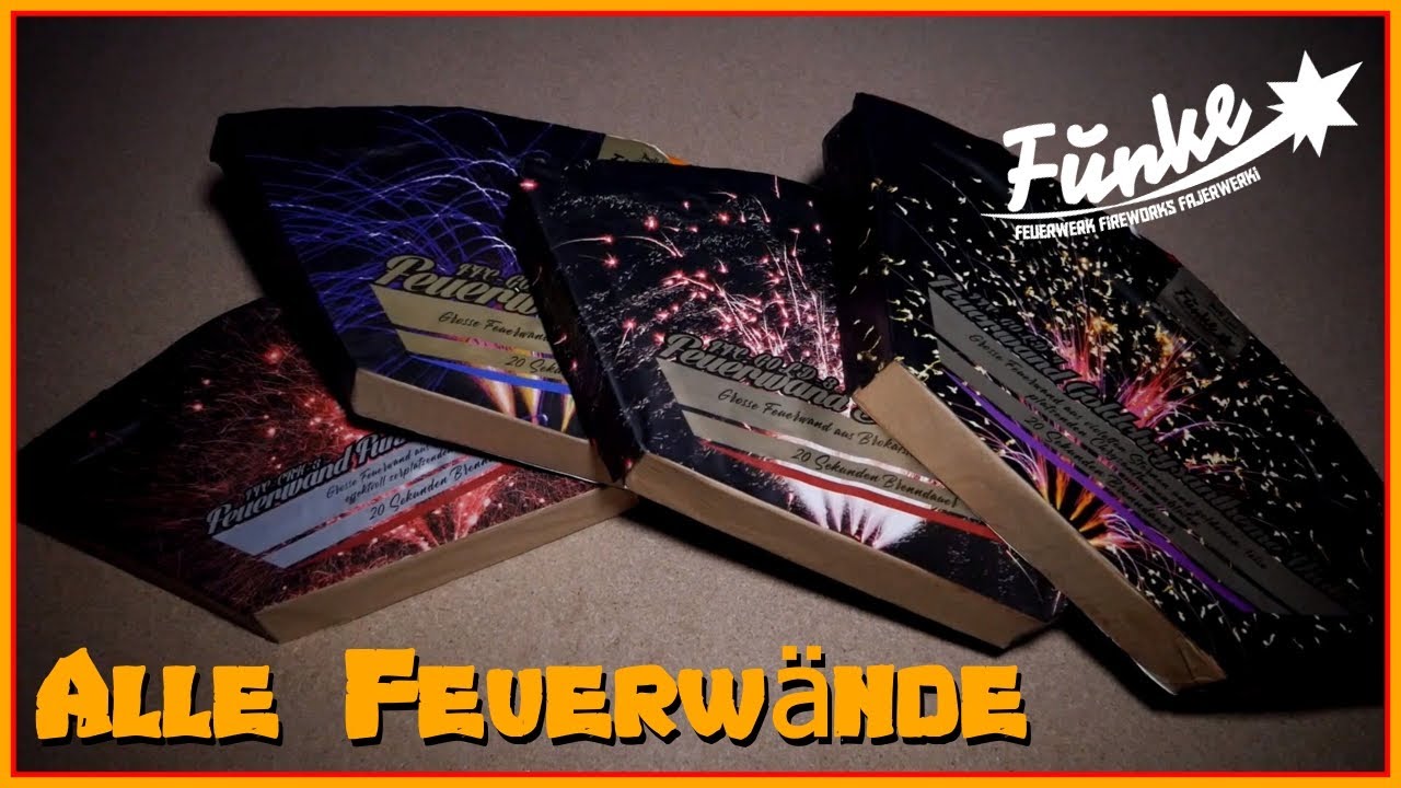 Alle Funke Feuerwände 🔥 | GreatFireworks