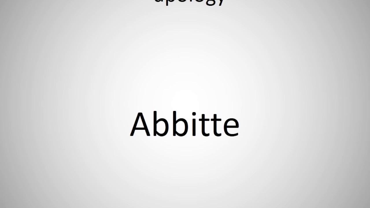 How to say apology in German?