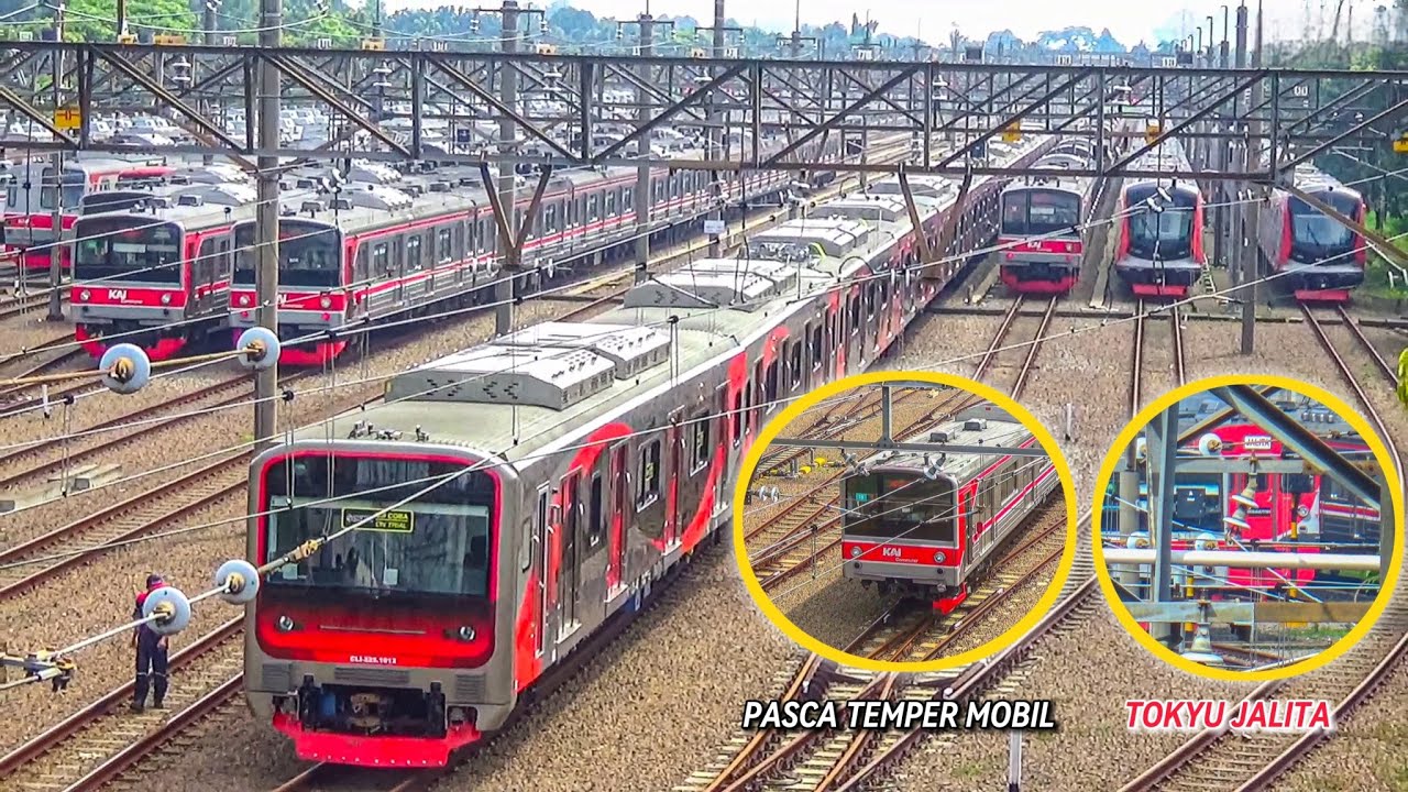KRL INKA 1 TRAINSET !! SEMUA KRL TERBARU ADA DI DIPO DEPOK: EA 207 INKA, CRRC & TOKYU JALITA PART 2