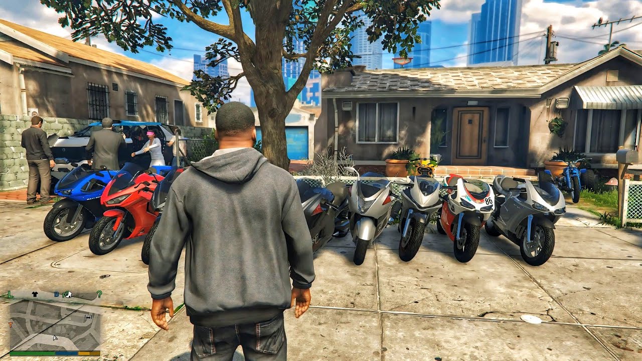 Gta V Enchanted - Franklin Owns Unlimited Super Bikes — But Michael & Trevor Are Busy