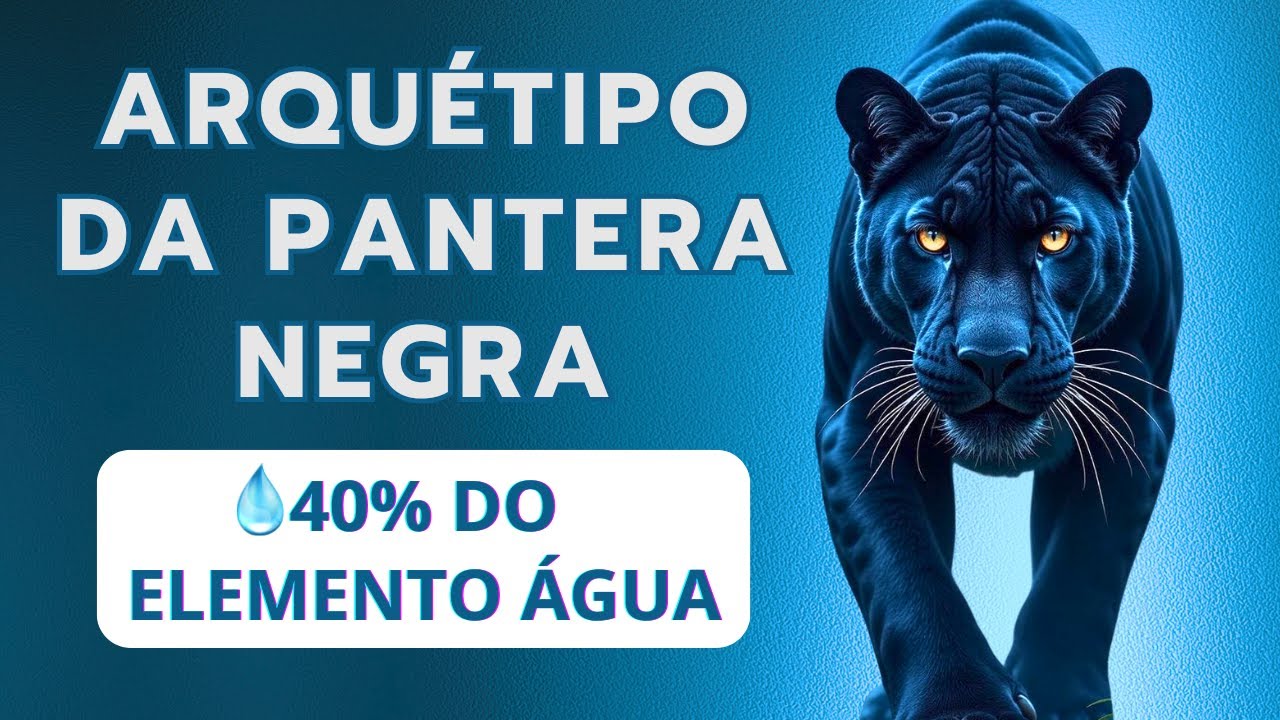 ARQUÉTIPO DA PANTERA NEGRA 40%  ELEMENTO ÁGUA E ENERGIAS YIN & YANG