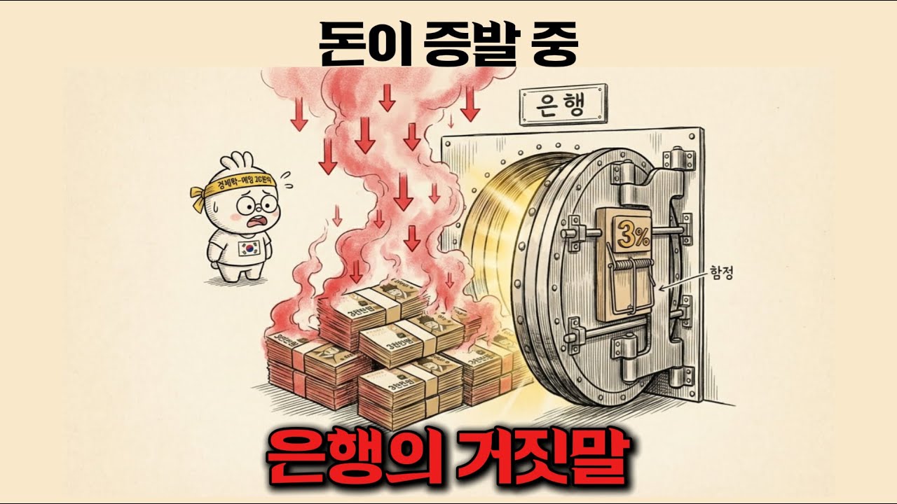 충격 은행 금리 3%의 함정    당신의 3천만 원이 매년 증발하고 있습니다 |경제학-매일 20분씩