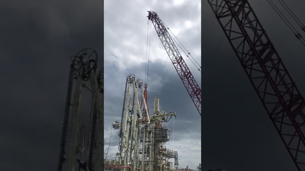REMOVE LOADING ARM USING 650TONS CRANE