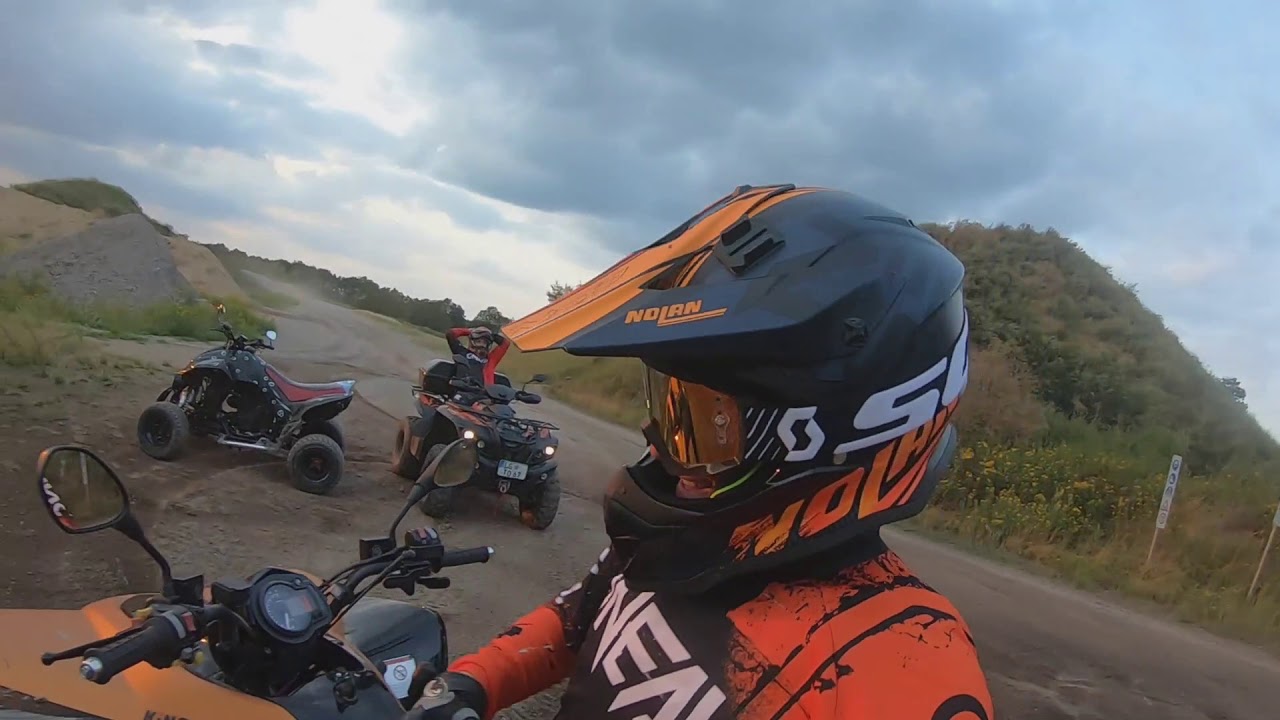 Quad Dinli 450 Herkules Cectek Kingcobra spaß in der Kiesgrube D.N.Q