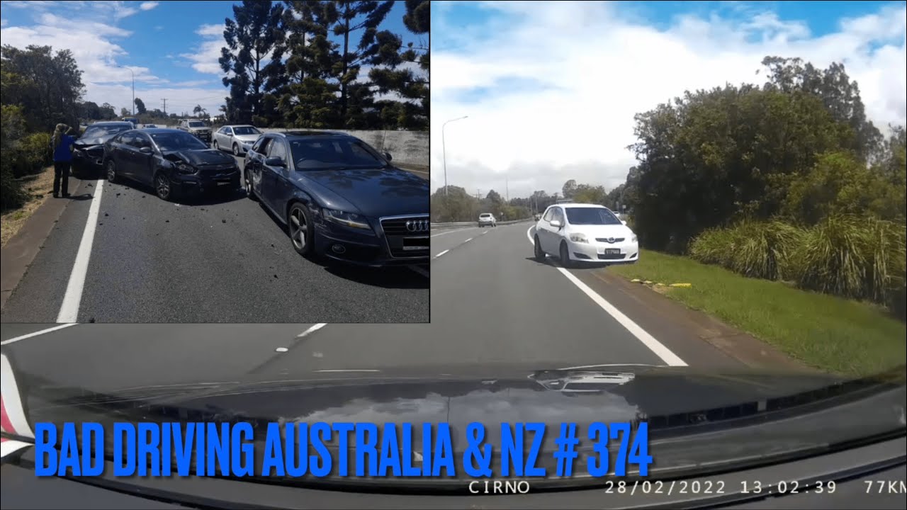 BAD DRIVING AUSTRALIA & NZ # 374 Wrong way
