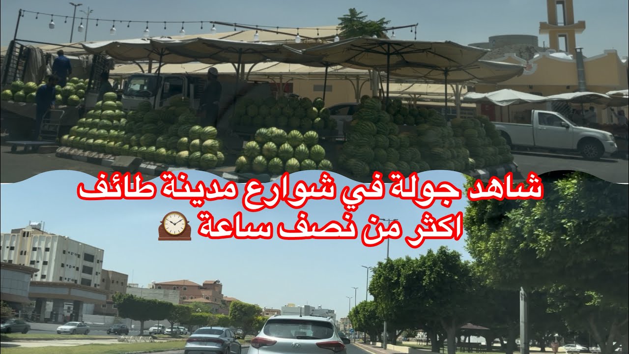 شاهد جولة جديدة في مدينة الطائف في اجواء جميلة جدا اكثر نصف ساعة 🕰️
