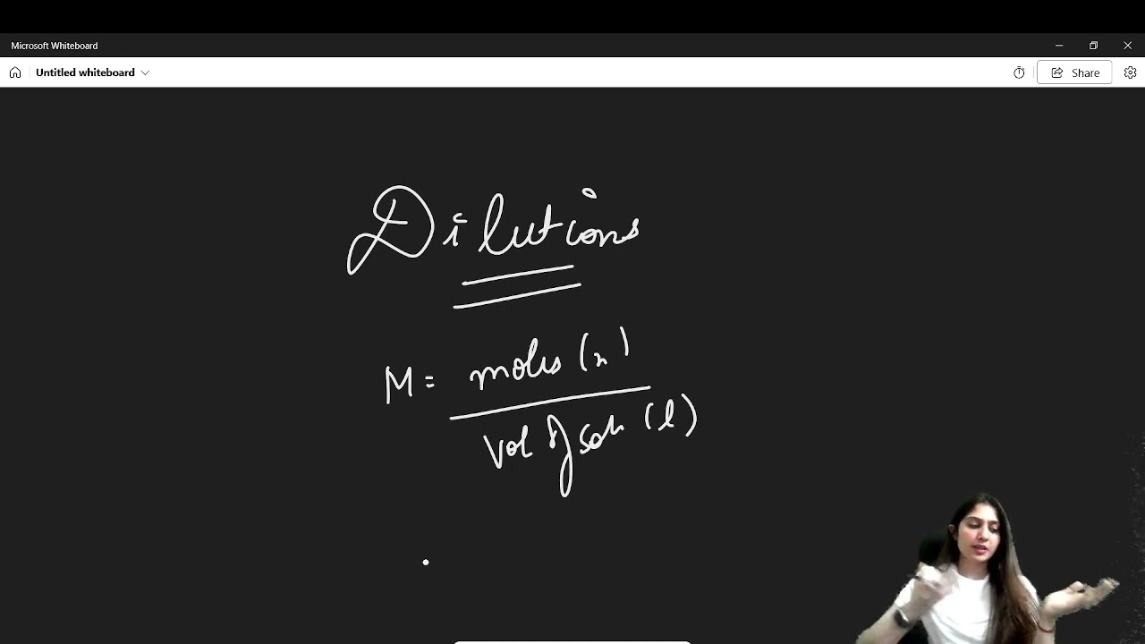 The Chemistry of Dilutions