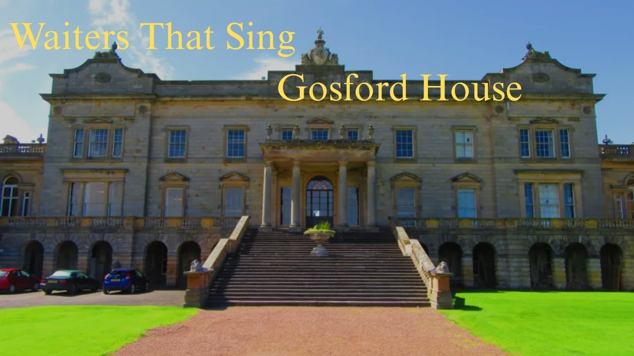 Waiters That Sing at Gosford House, Scotland, for another incredible wedding.