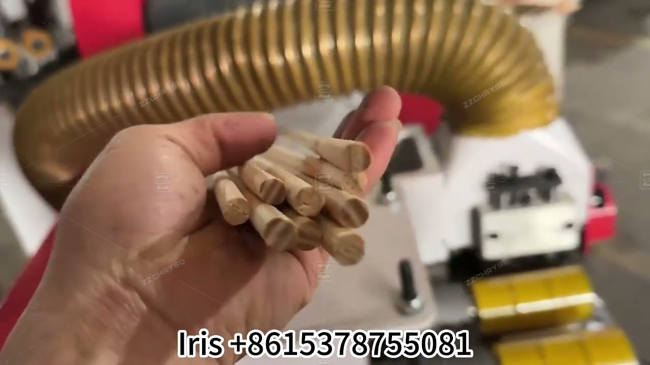 Wood round rod making machine | dowel making machine #dowel #roundstick #roundrod