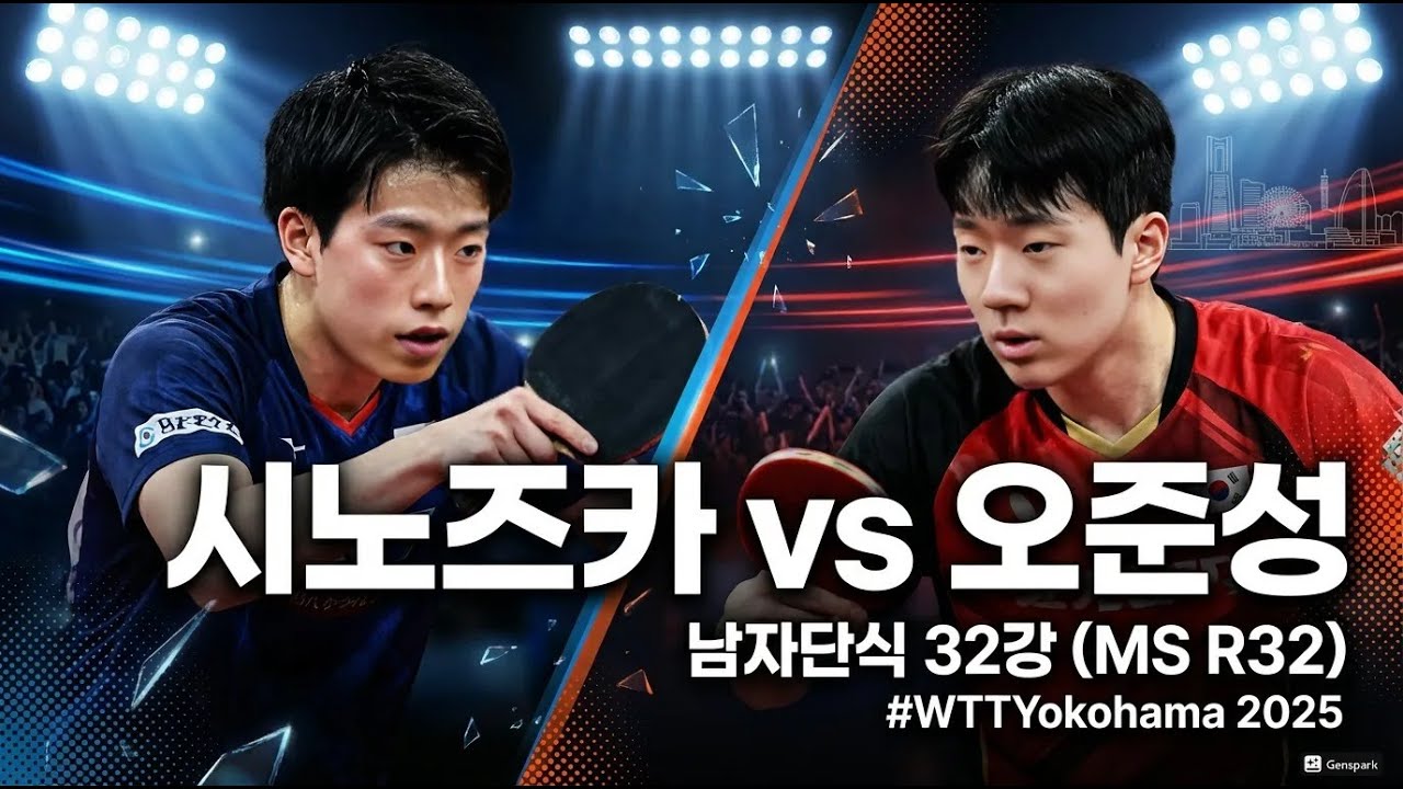 오준성장우진 선수의 32강전 경기_WORLD TABLE TENNIS CHAMPIONSHIPS FINALS Men’s Singles-Round of 32