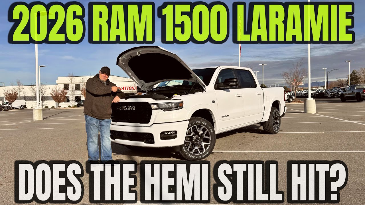 RAM 1500 Laramie 2026 года: это первый случай использования RAM HEMI!