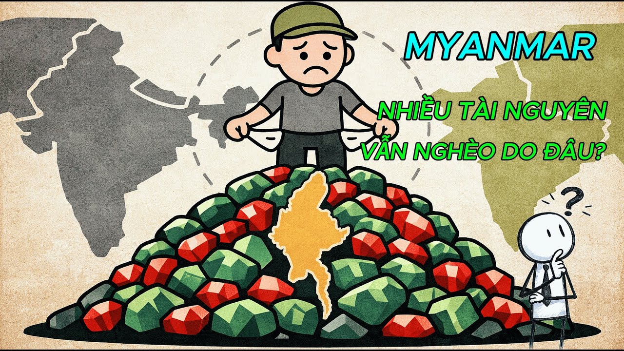 Giải Mã Kinh Tế Myanmar: Giàu Tài Nguyên, Vị Trí Vàng Sao Vẫn Thất Bại?