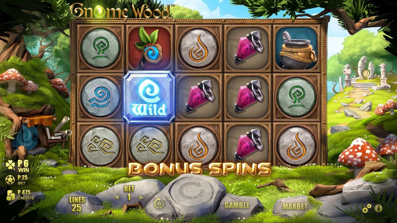 Gnome Wood  video slot a magical new slot at Vegas Palms Casino