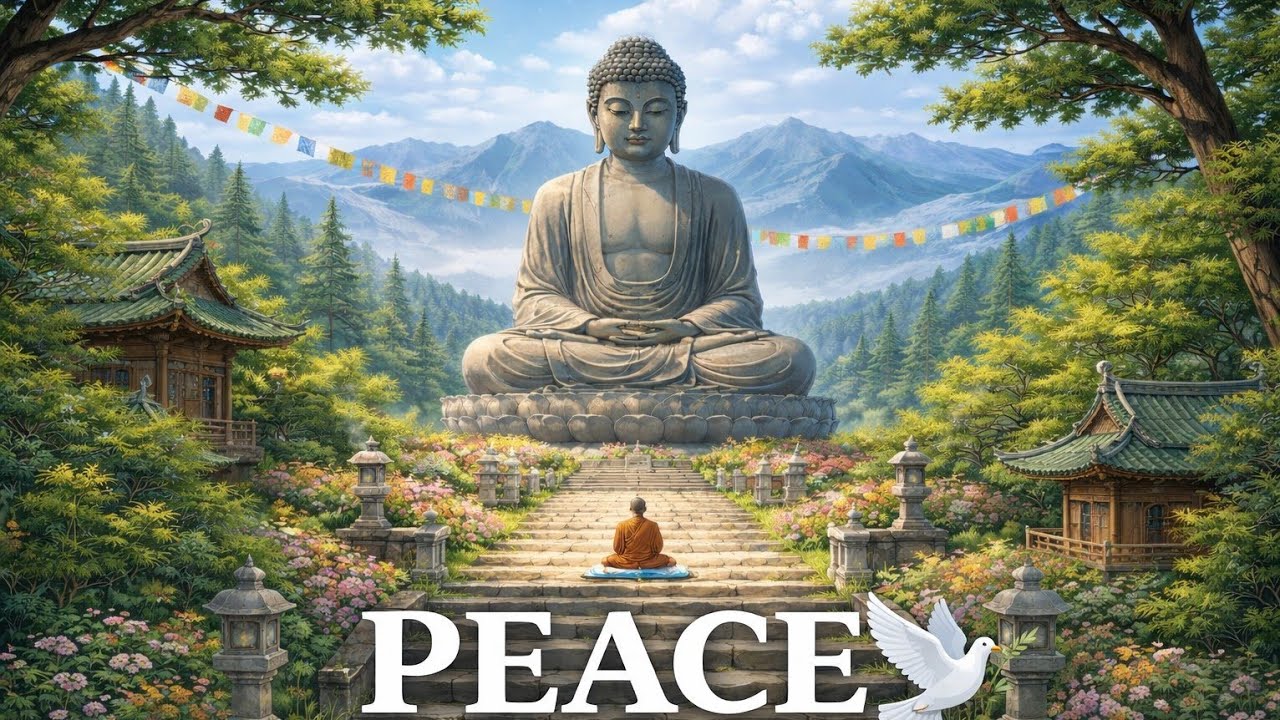 🍀 Peace 🕊️ Calm Meditation Scene | Relaxing Nature View#meditation #relax #spiritual 