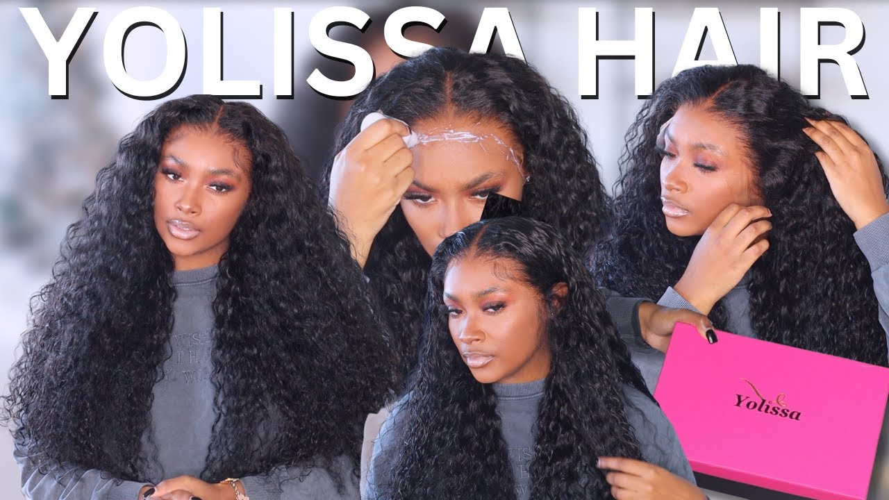 😍🔥HIGHLY RECOMMEND| 250% MIDDLE PART WATER WAVE LACE FRONTAL WIG INSTALL| Yolissa Hair