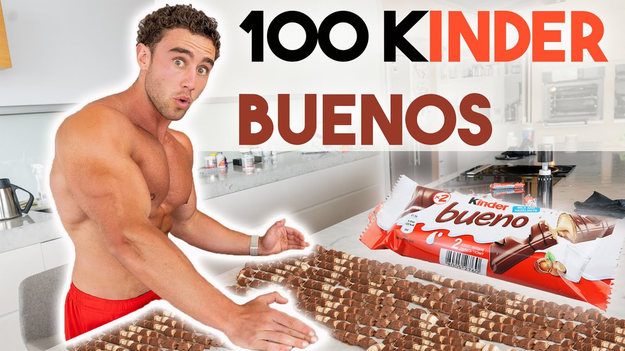 100 Kinder Buenos + 100,000lbs Workout in 100 Minutes | (Will Tennyson Challenge Accepted)