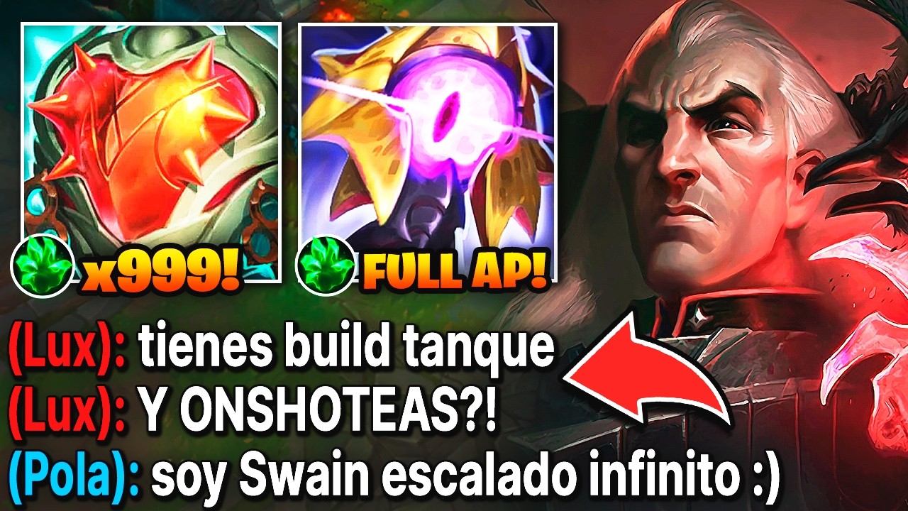 Swain pero se convierte en el jefe final con su build de escalado infinito