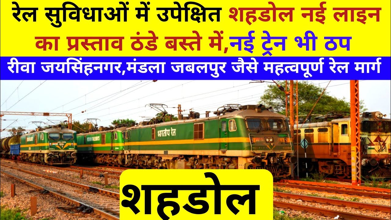 रीवा जयसिंहनगर|मंडला बिलासपुर रेल मार्ग|रेल सुविधाओं से उपेक्षित शहडोल| नई ट्रेन ओर रेल मार्ग ठप
