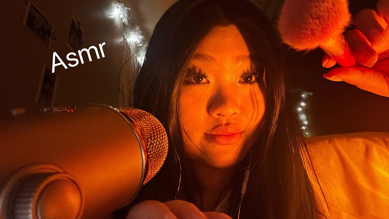 ASMR plucking and brushing away your negative energy