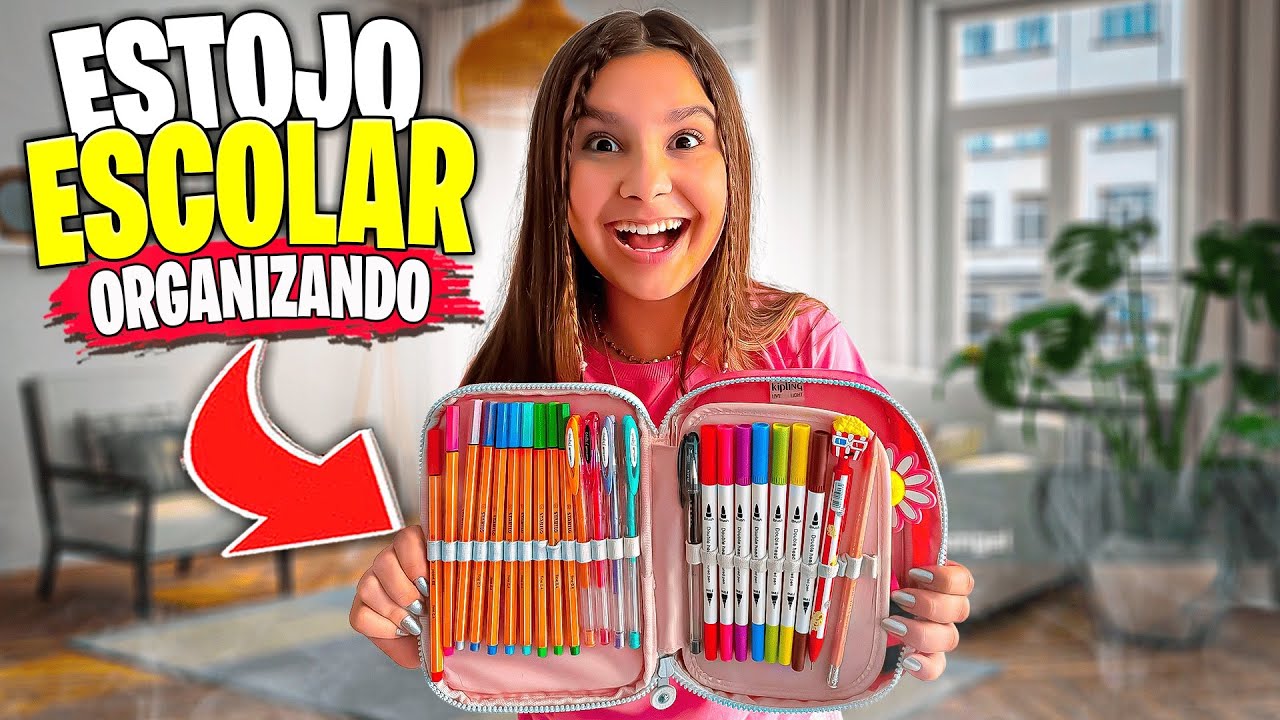 ORGANIZANDO MEU ESTOJO DA ESCOLA *mostrei tudo