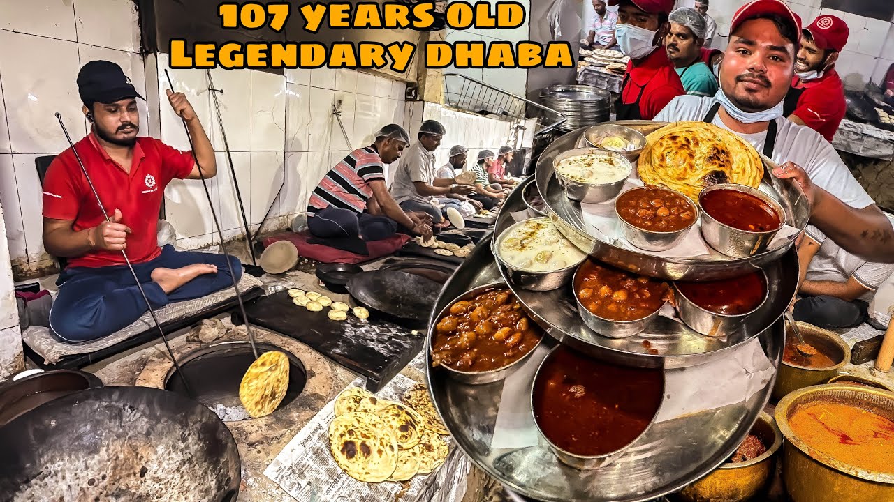 107 साल पुराना World Famous KESAR DA DHABA AMRITSAR | Desi Ghee Dhaba Food | Amritsar Street Food