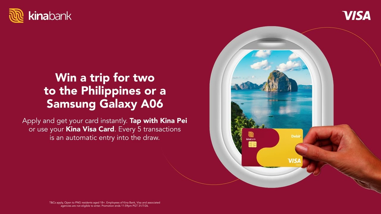 Use Your Kina Visa Card Today