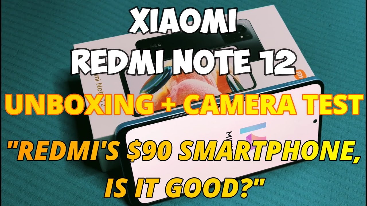 Xiaomi Redmi Note 12 4G Unboxing and Camera Test