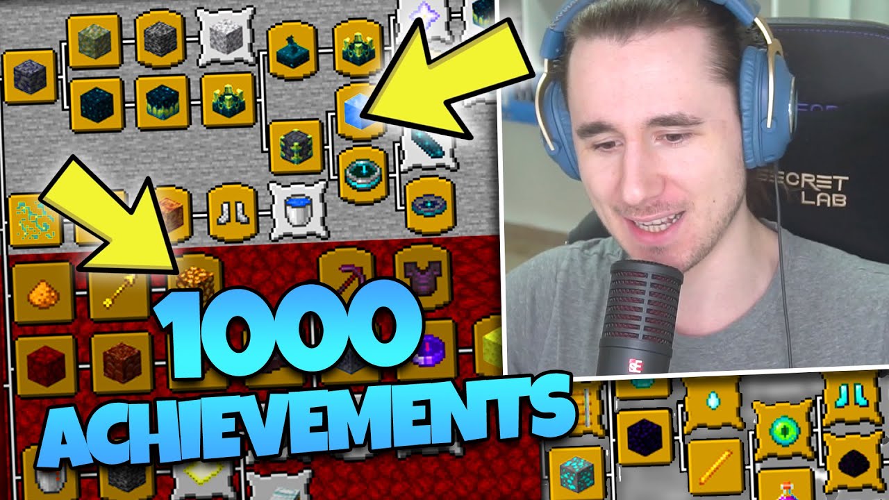 Minecraft ma con 1000 ACHIEVEMENTS