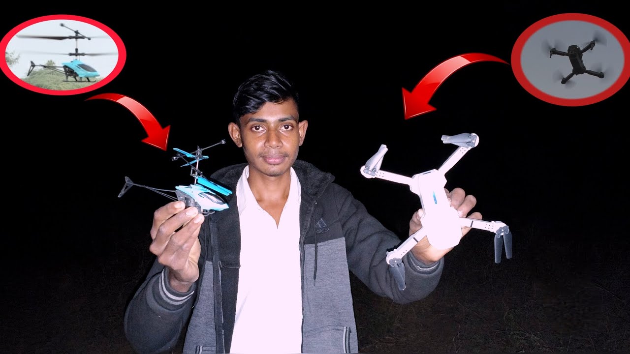 Helicopter drone testing night ko//Indian star experiment video//ड्रोन और हेलीकॉप्टर नाइट टेस्टिंग
