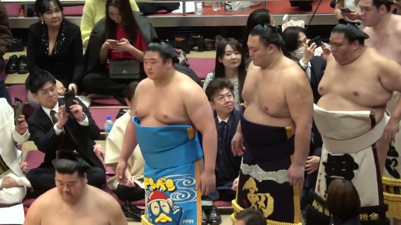 4K 安青錦 朝乃山 琴櫻 若元春 熱海富士 幕内土俵入り【照ノ富士断髪式】  TERUNOFUJI retirement ceremony 2026/1/31