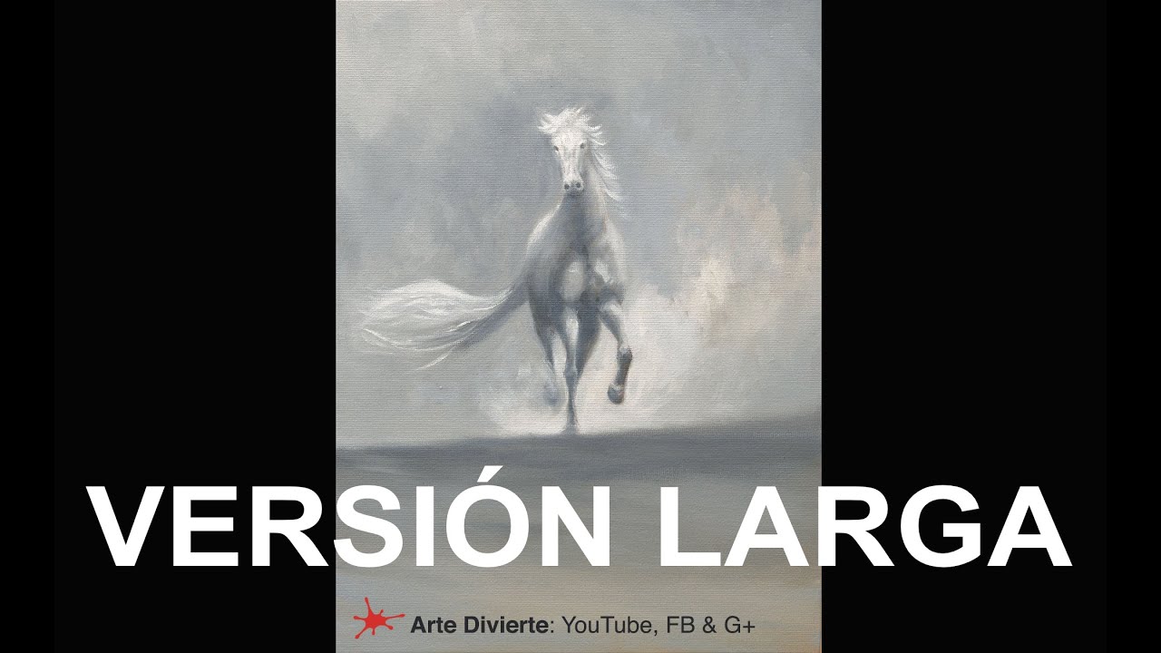 CÓMO PINTAR UN BOCETO DE UN CABALLO AL ÓLEO - Versión larga