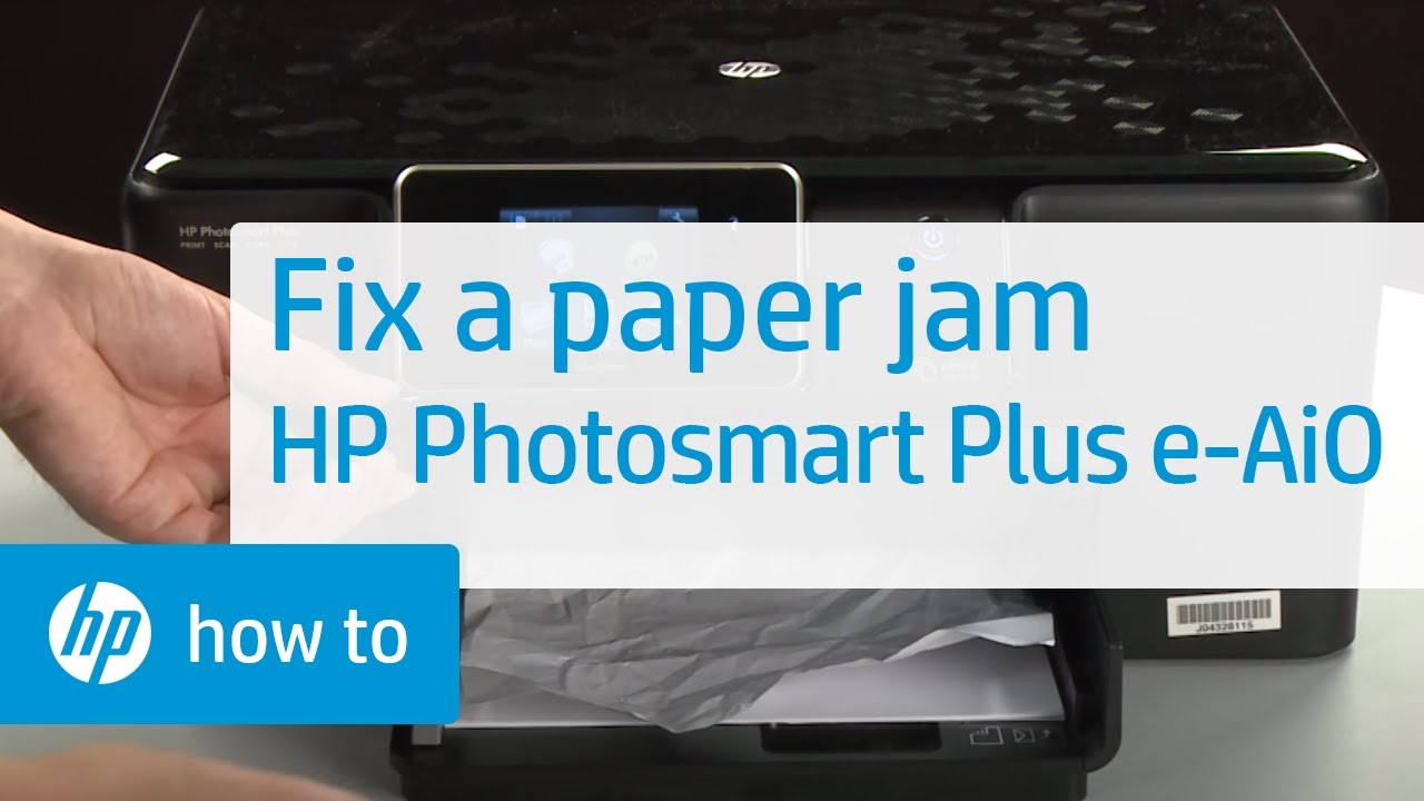 Fixing a Paper Jam | HP Photosmart Plus e-All-in-One Printer (B210a) | HP