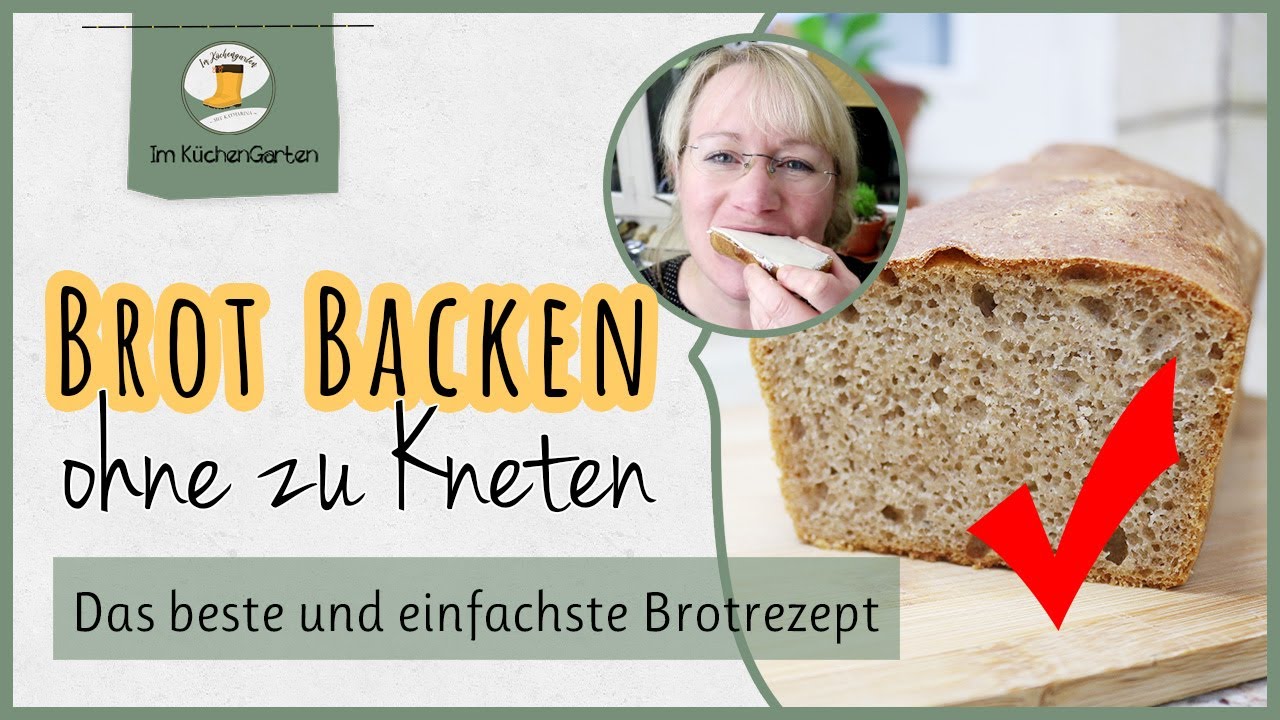 Ganz ohne zu Kneten 🍞 | Das einfachste Brotrezept der Welt ✔️