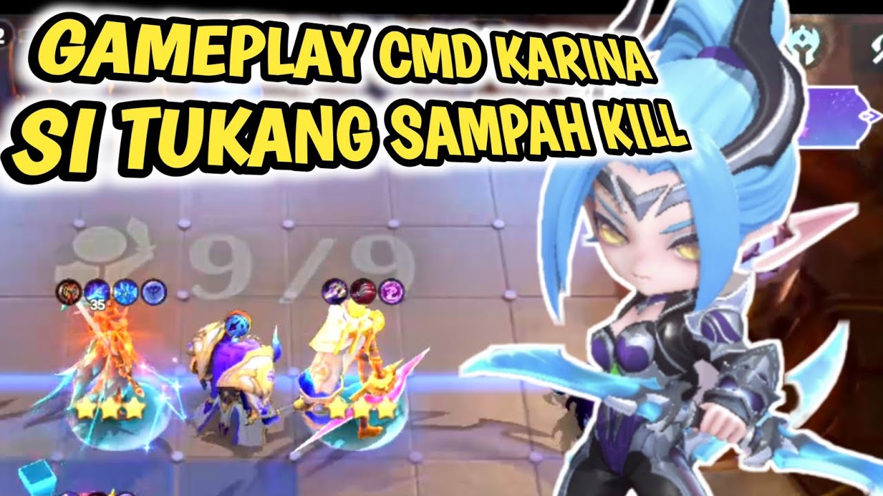 GAMEPLAY COMMANDER KARINA TERBARU | CARA BERMAIN COMMANDER KARINA #magicchessgogo #mcgg #gochessgo