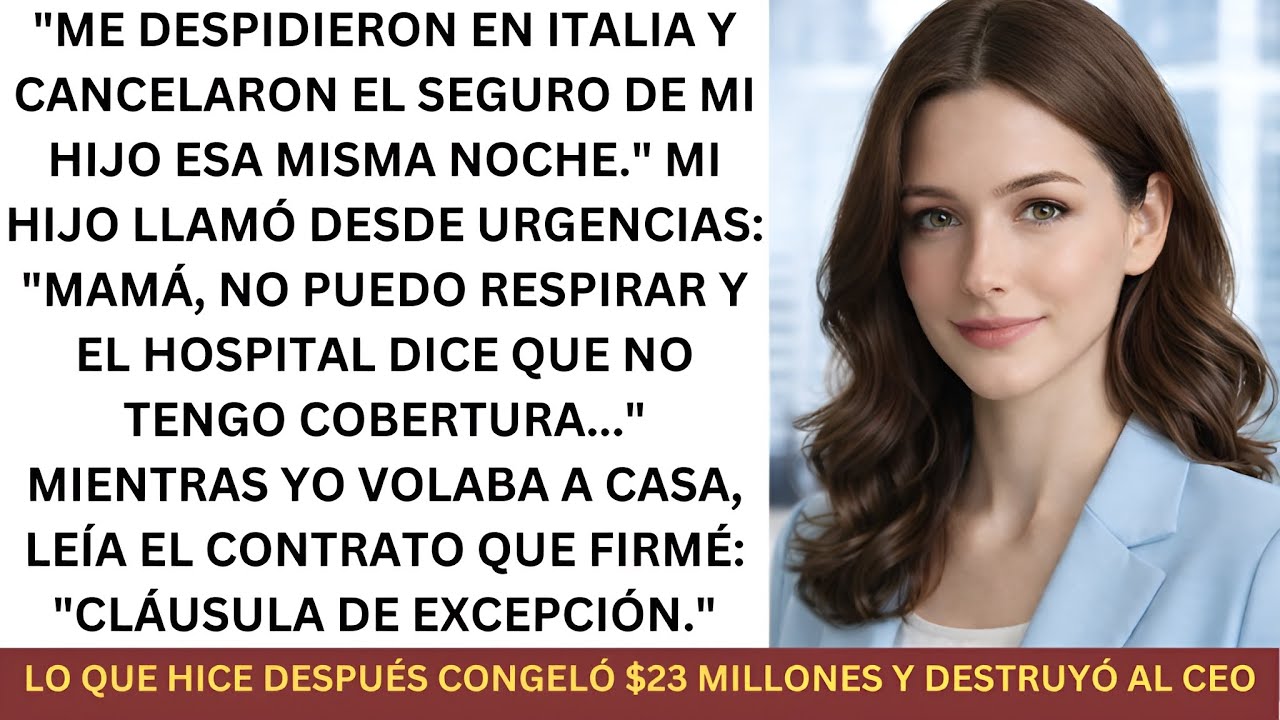 Me Despidieron en Italia; Cancelaron el Seguro de Mi Hijo Esa Misma Noche