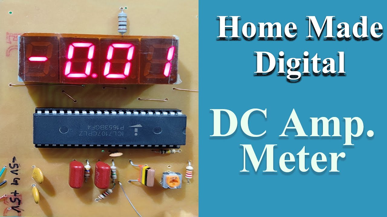 How to make  Digital  Amp Meter/ Voltmeter  || ICL7107 Circuit Explain digital multimeter.