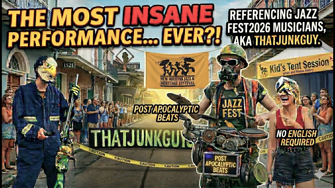 Abstract Rhythms: That Junk Guy Live at New Orleans Jazz Fest