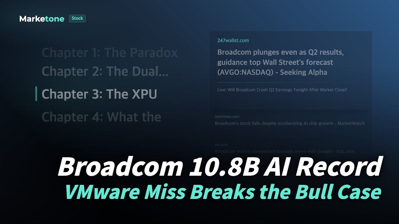 Broadcom 10.8B AI Record | VMware Miss Breaks the Bull Case