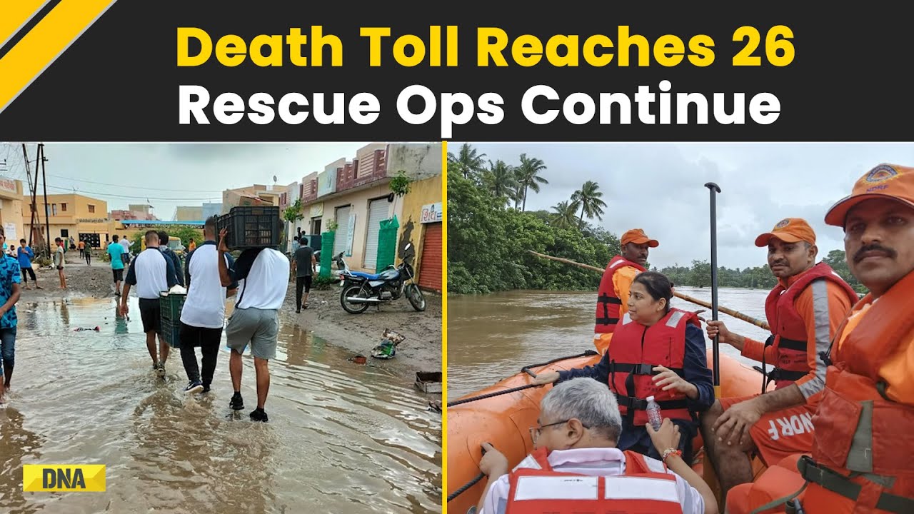 Gujarat Flood Update: 26 Killed, Red Alert In 11 Districts, Rain Wreaks Havoc In Gujarat