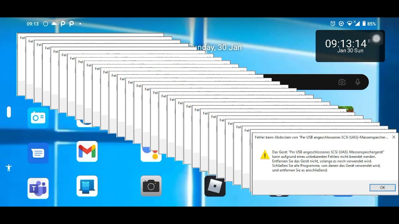 Nokia 2.3 crazy error with windows 10 errors (Windows 10 theme)