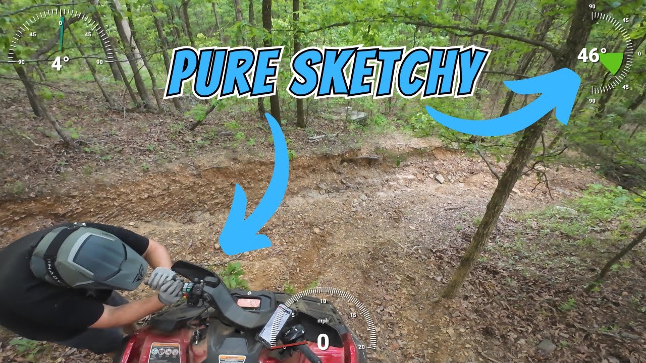 46 Degree Downhill ATV Trail At Macks Pines! CanAm Outlander 850s